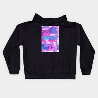 Three colour abstract Kids Hoodie